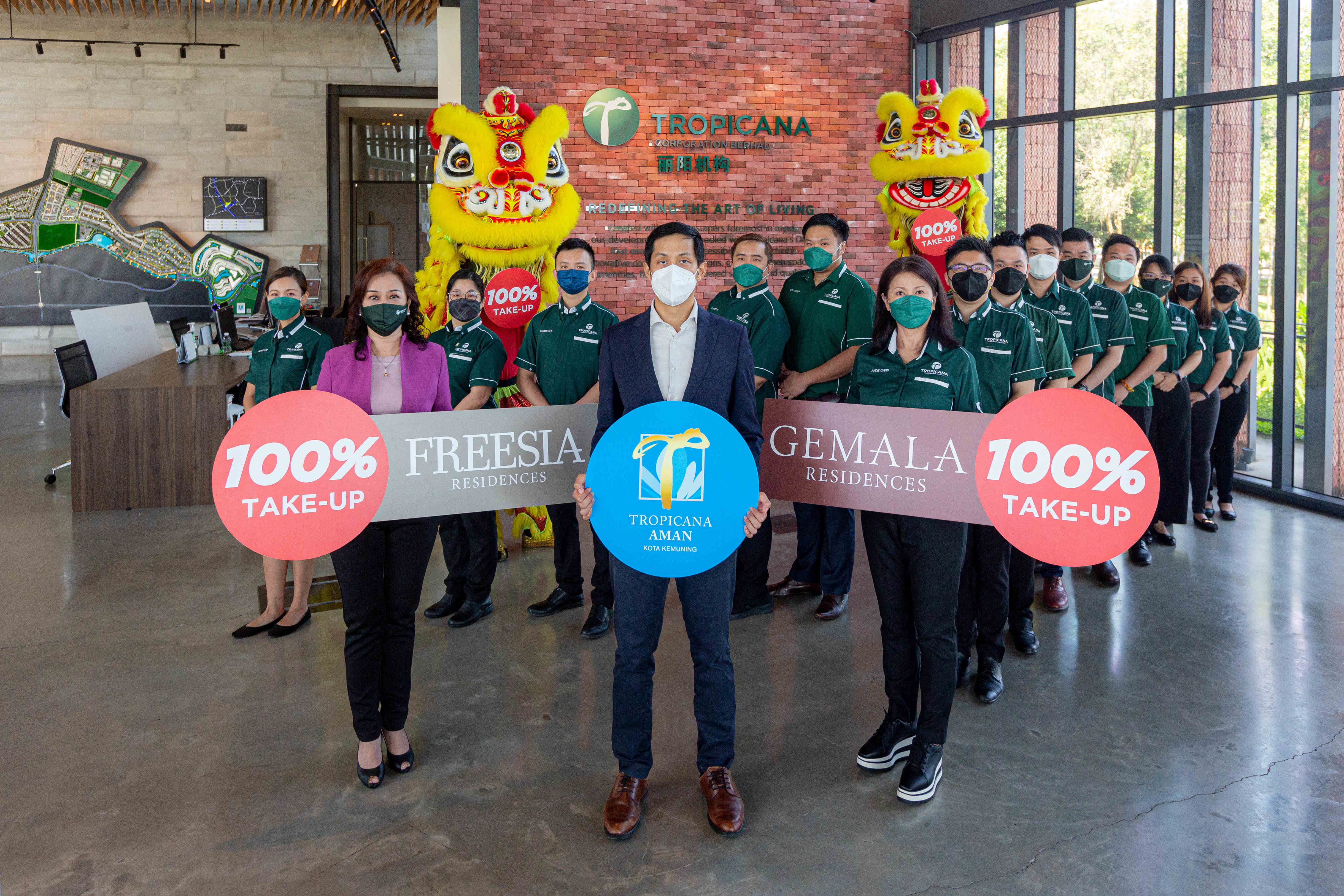 Freesia and Gemala Achieve 100% Takeup