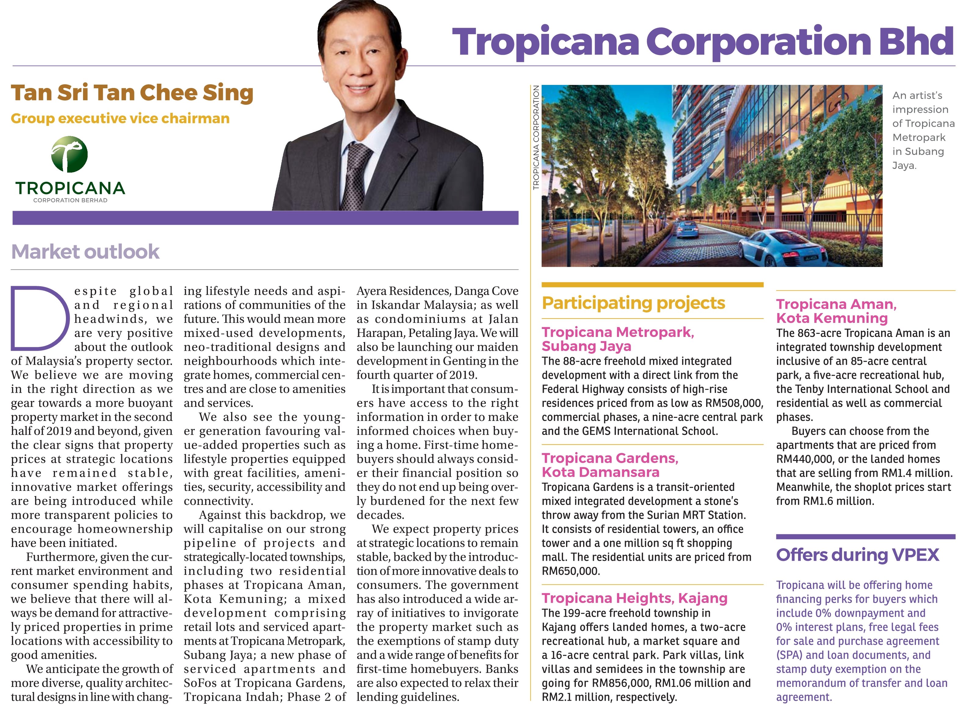 Tropicana Corporation Bhd