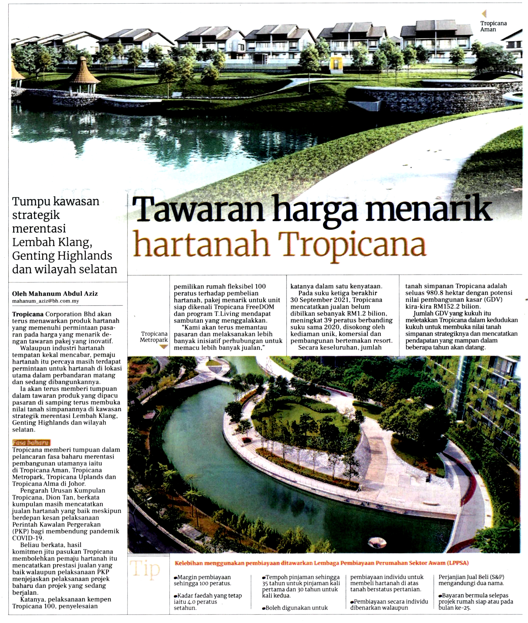 News  Tropicana Corporation Berhad