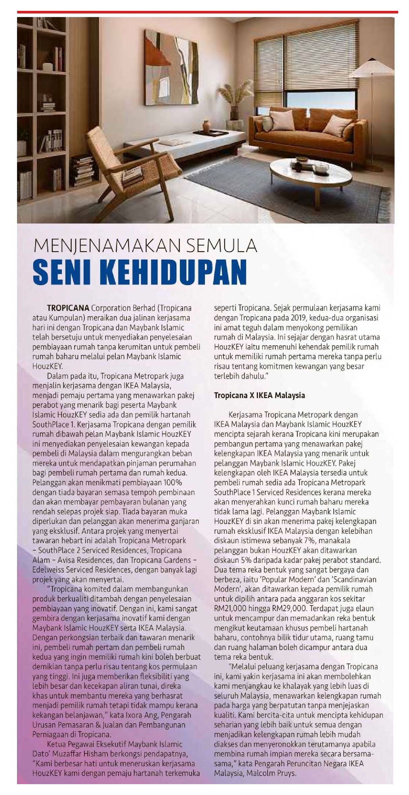 2024-05-27 Harian Metro - Menjenamakan Semula Seni Kehidupan