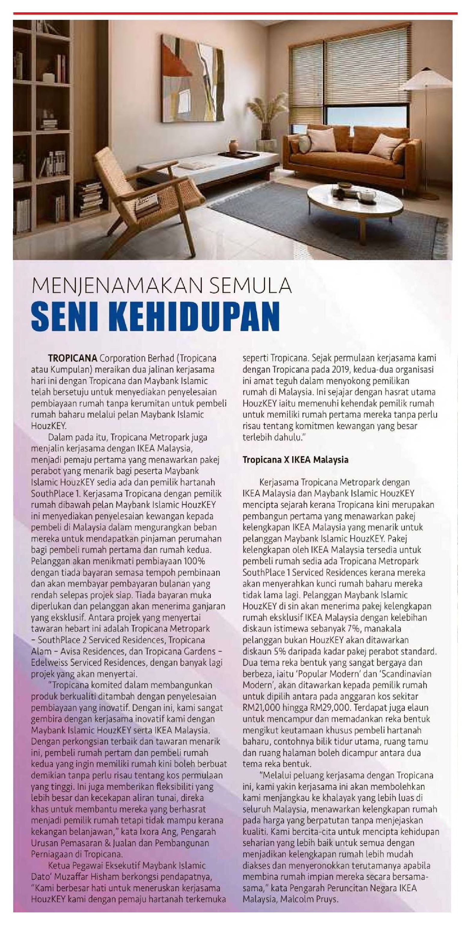 2024-06-01 Harian Metro - Menjenamkan Semula Seni Kehidupan