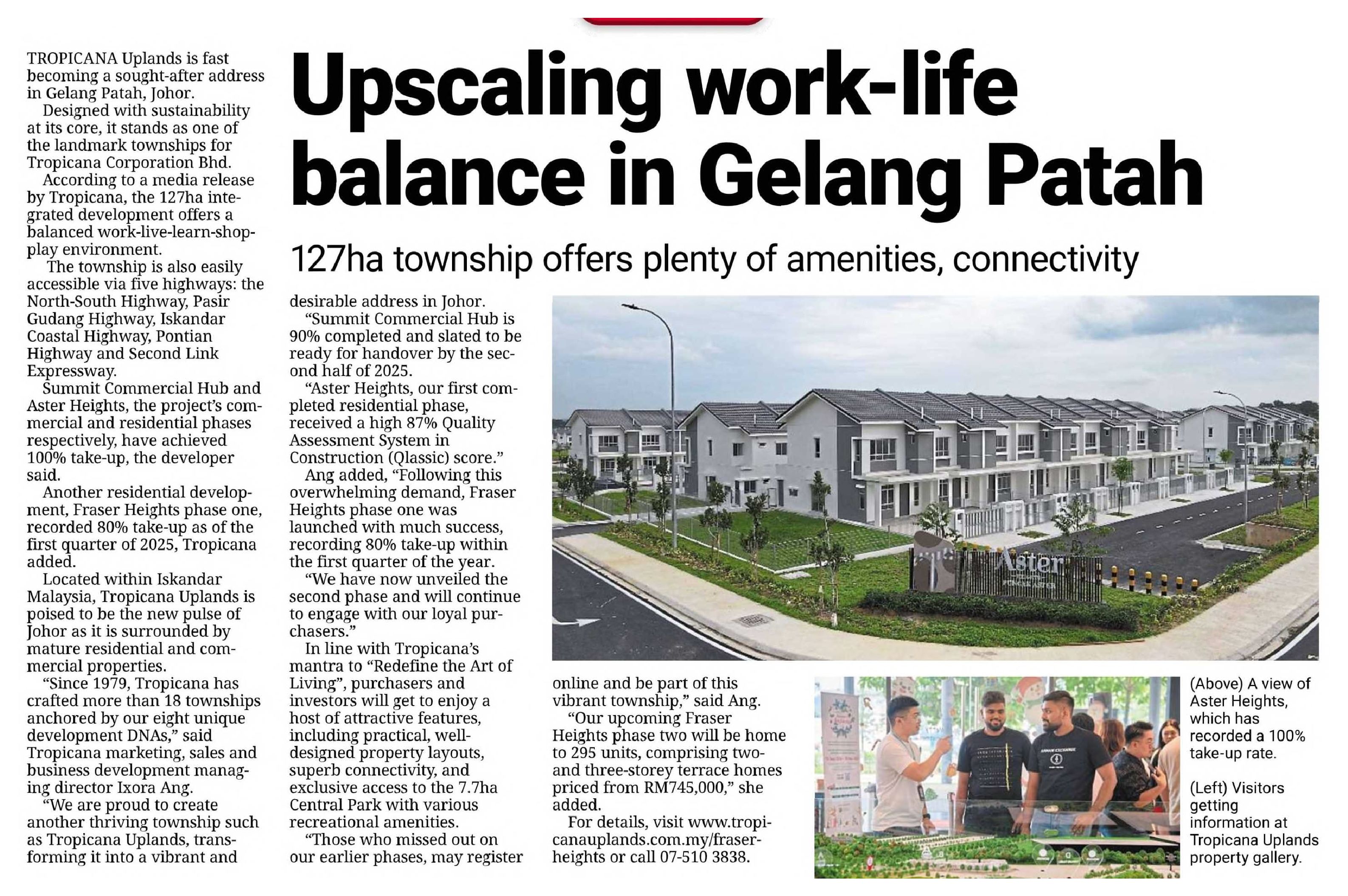 2025-05-20 The Star - Upscaling work-life balance in Gelang Patah