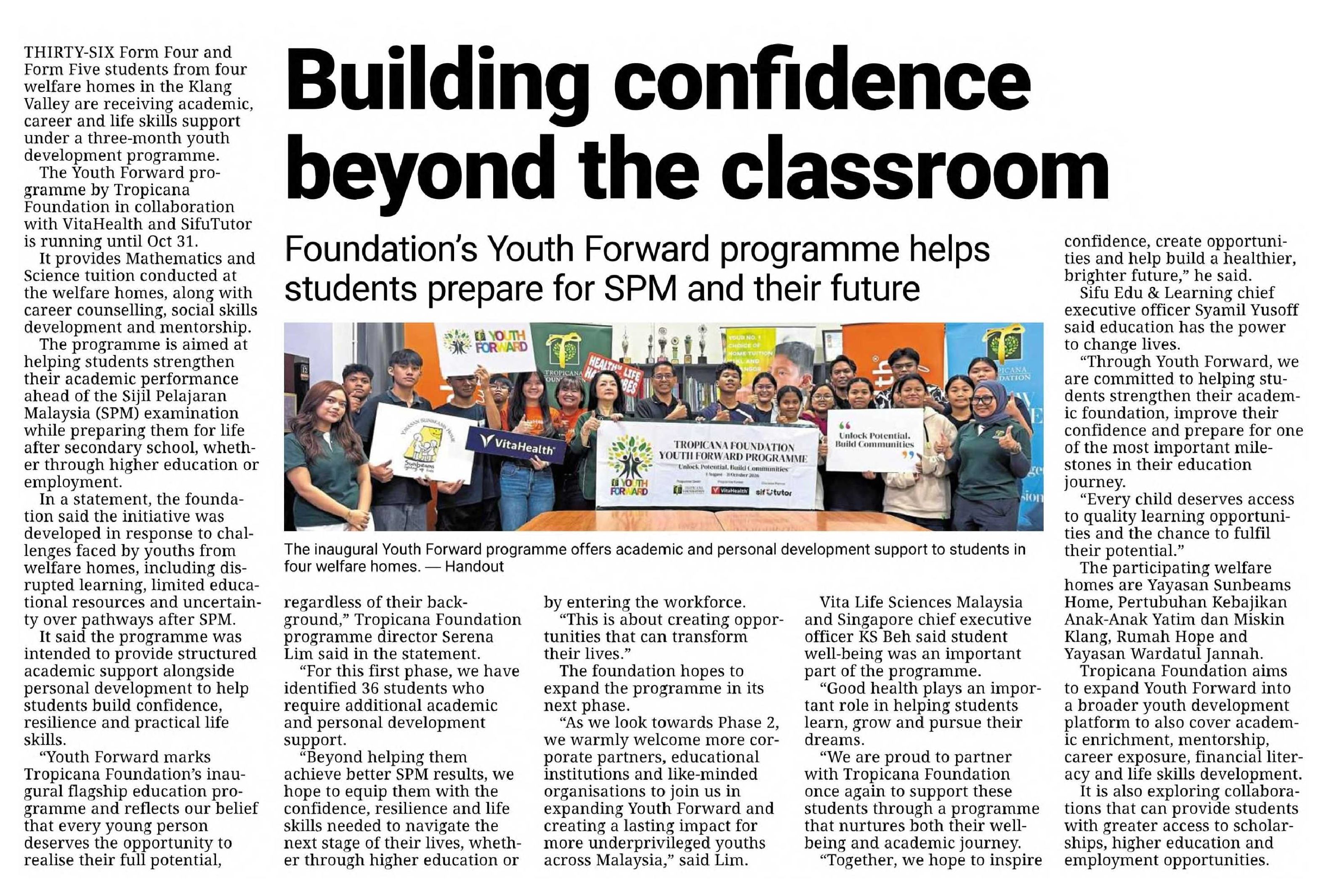2026-09-03 The Star - Building confidence beyond the classroom