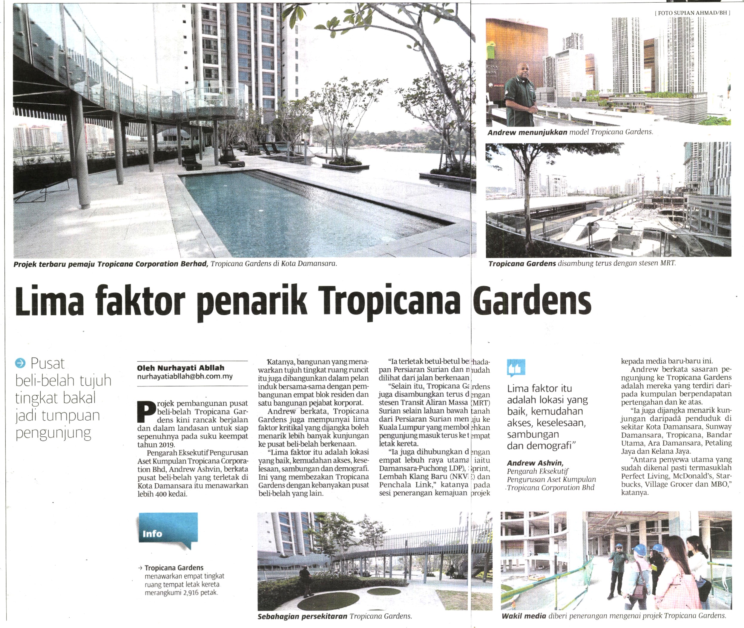 News Details  Tropicana Corporation Berhad