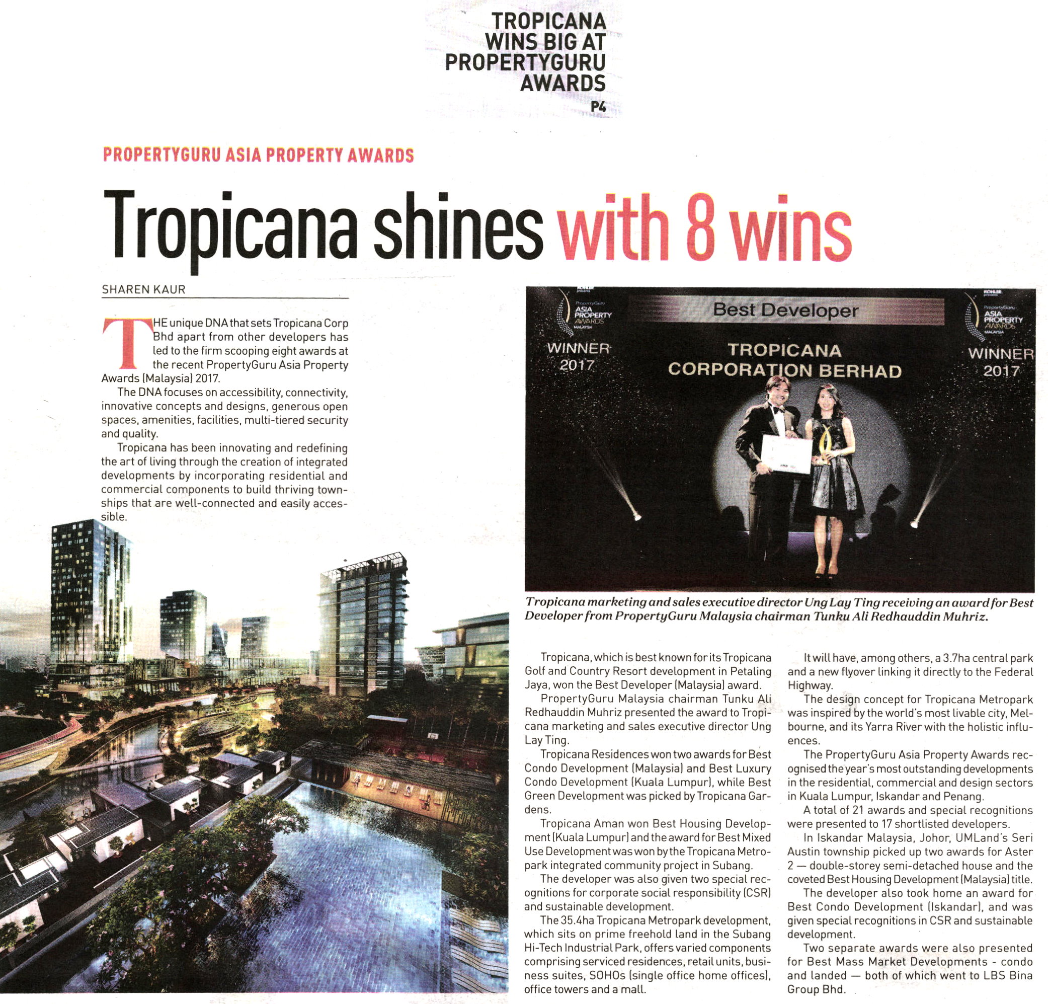 Tropicana shines with 8 wins