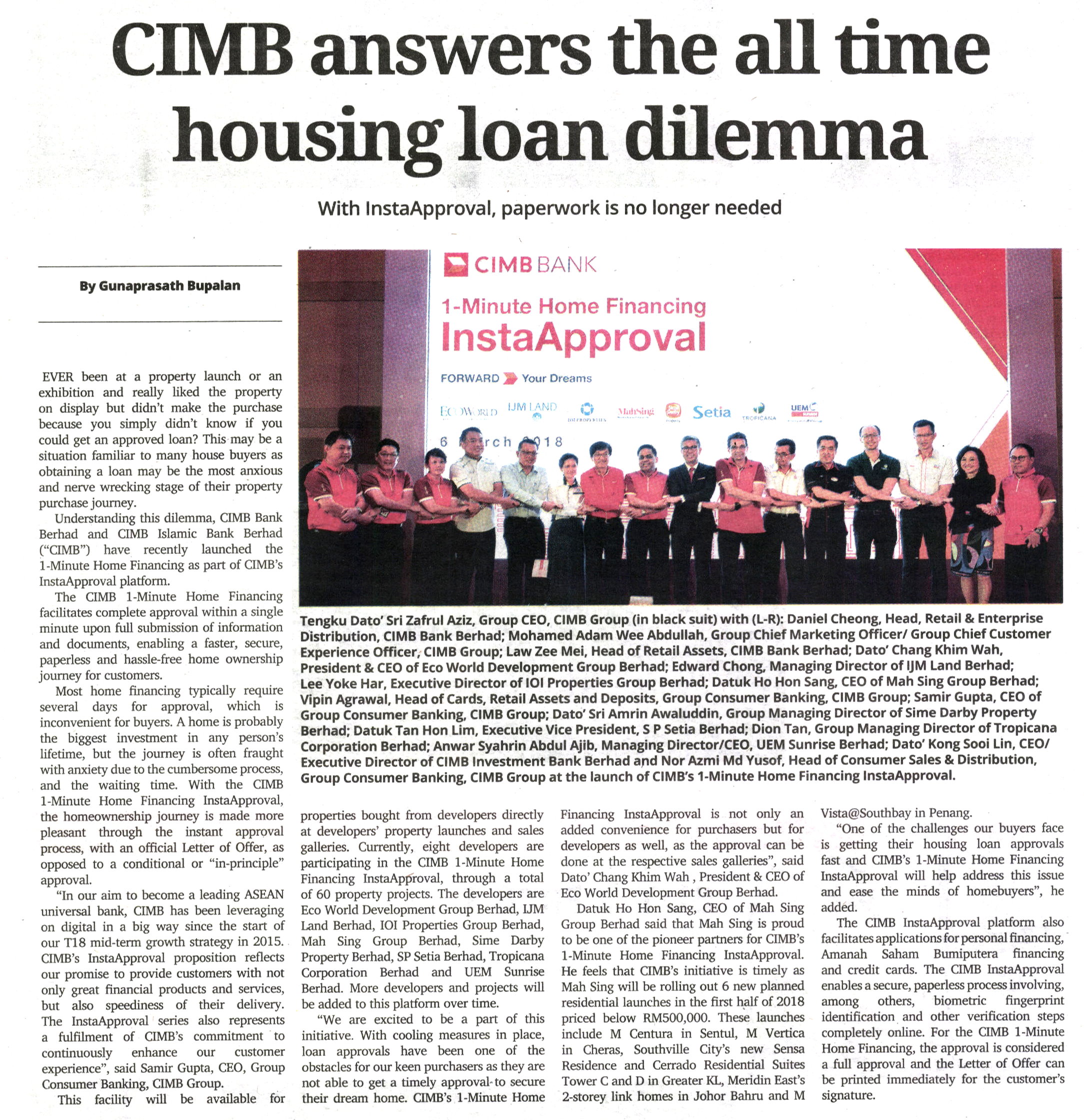 CIMB answers the all time housing loan dilemma