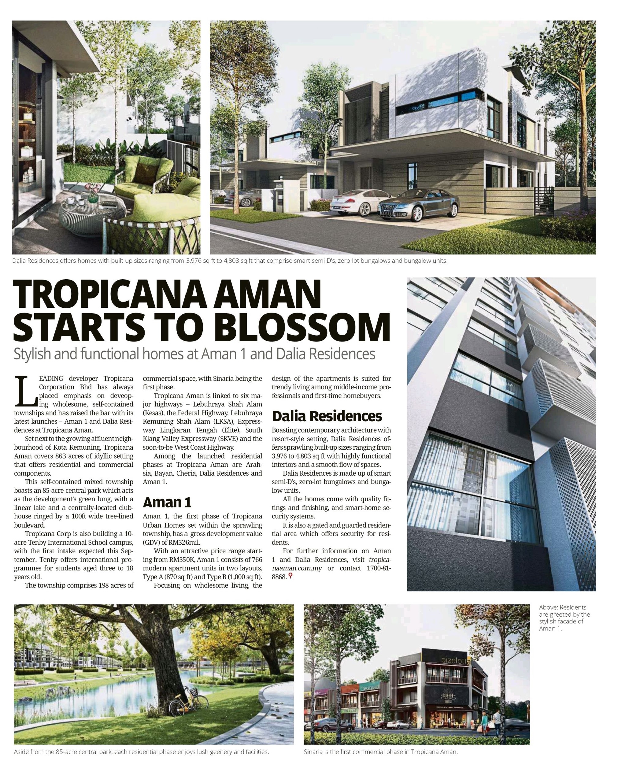 Tropicana Aman starts to blossom