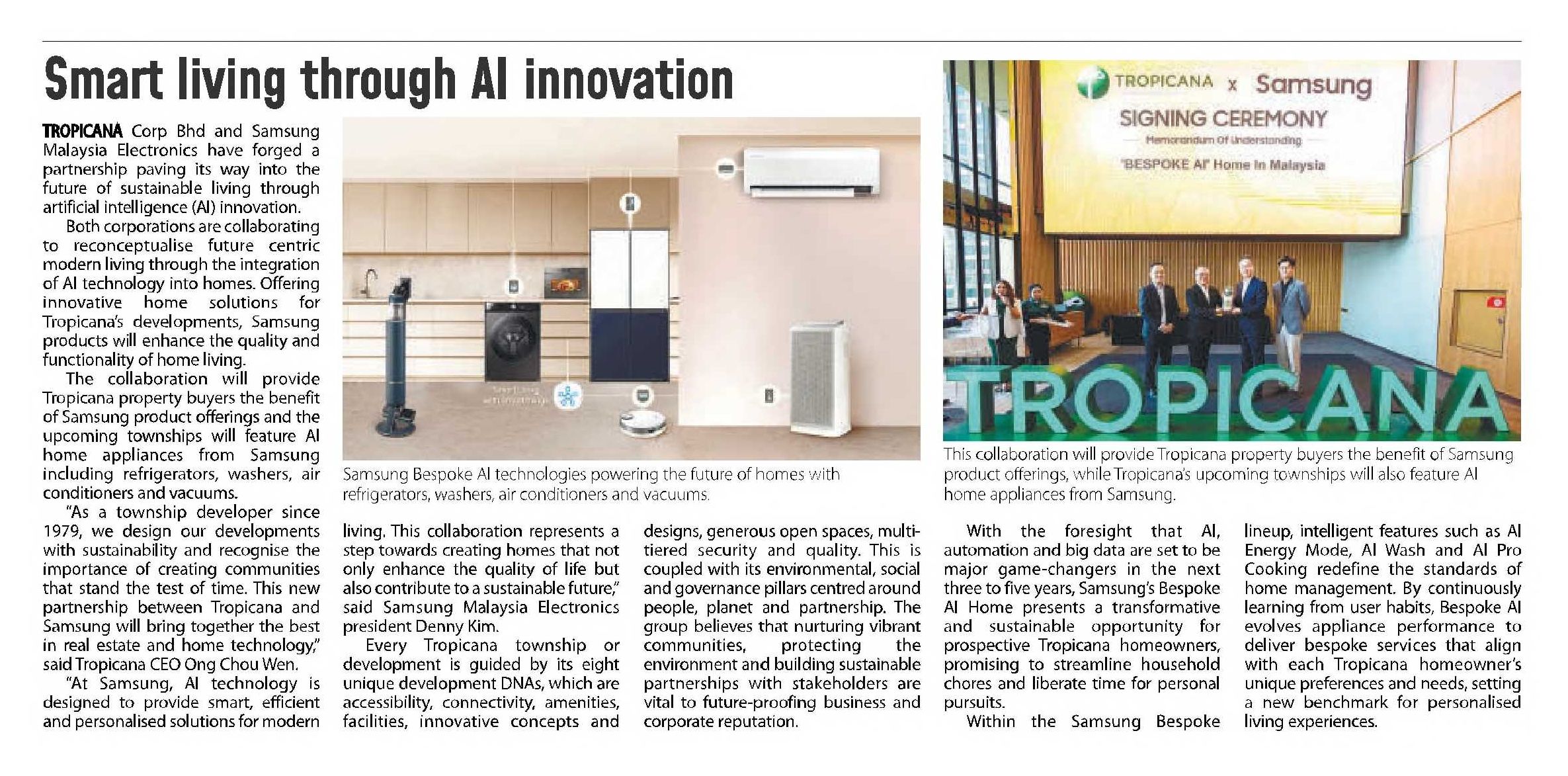 2024-06-20 The Sun - Smart living through Al innovation